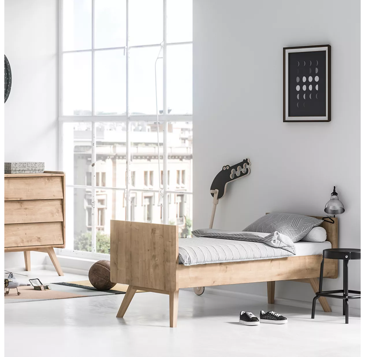 VOX Commode 3 Tiroirs à Langer Vintage - Chêne – Image 4