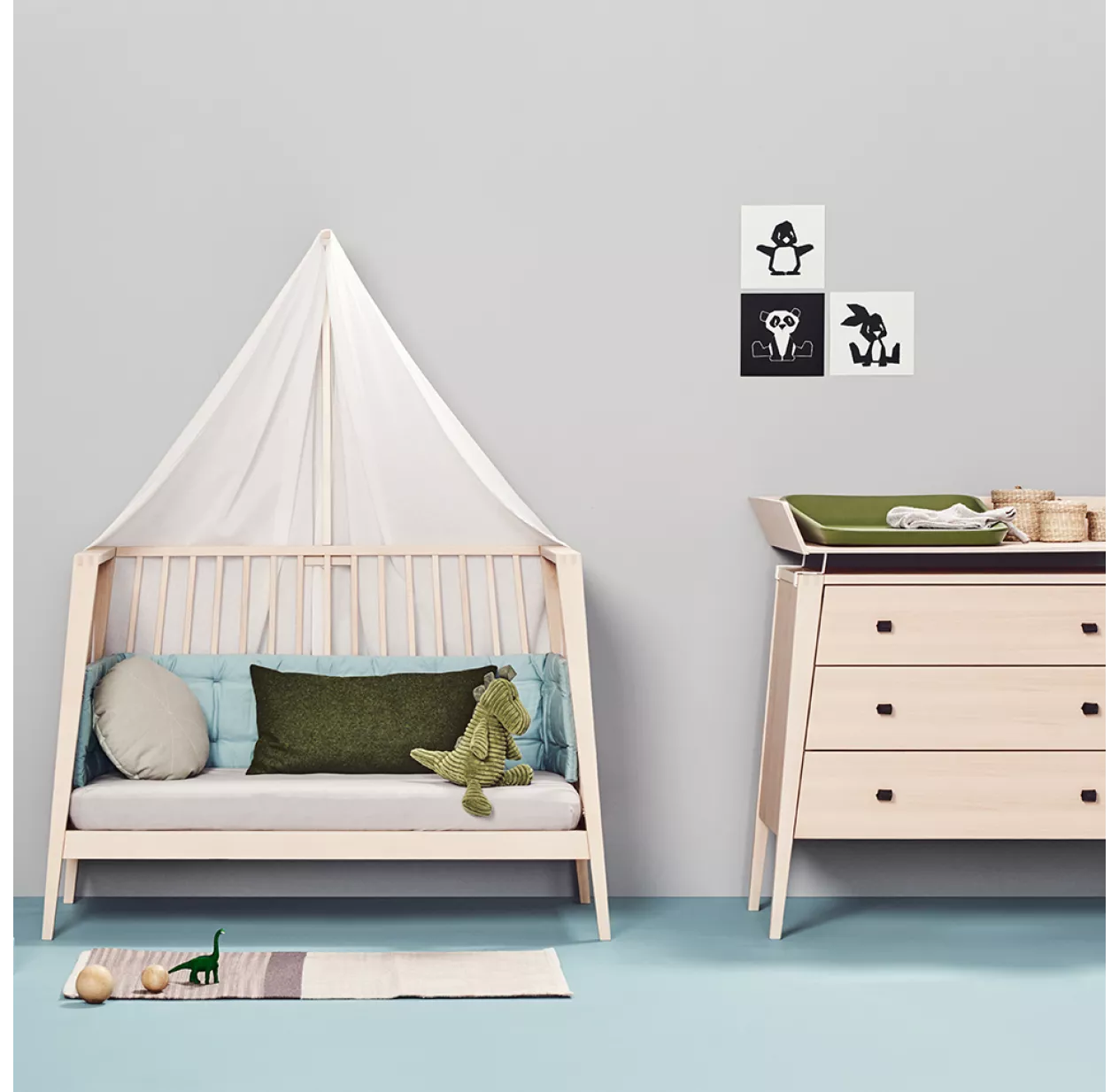 Leander Commode 3 Tiroirs Linea - HĂȘtre â Image 5