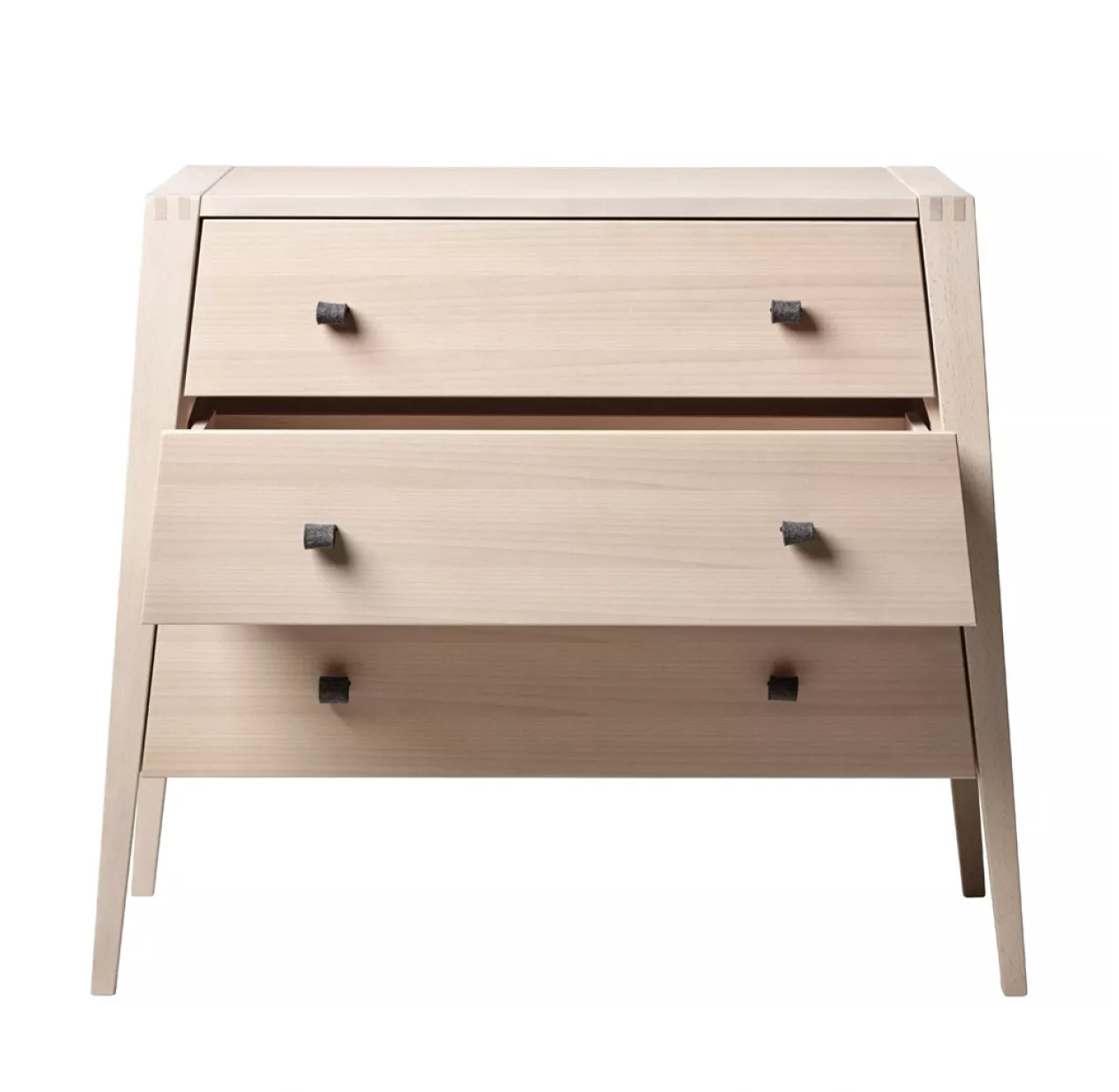 Leander Commode 3 Tiroirs Linea - HĂȘtre â Image 2