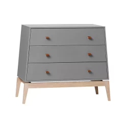 Leander Commode 3 Tiroirs Luna - Gris