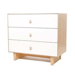 Oeuf NYC Commode Merlin Rhea 3 Tiroirs - Blanc/Bouleau