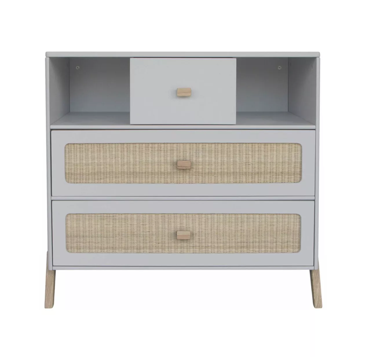 Theo Commode Cèdre Et Rotin Marélia - Lune