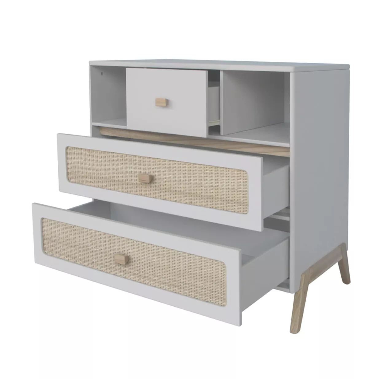 Theo Commode Cèdre Et Rotin Marélia - Lune – Image 5