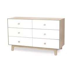 Oeuf NYC Commode Merlin Sparrow 6 Tiroirs - Blanc/Bouleau