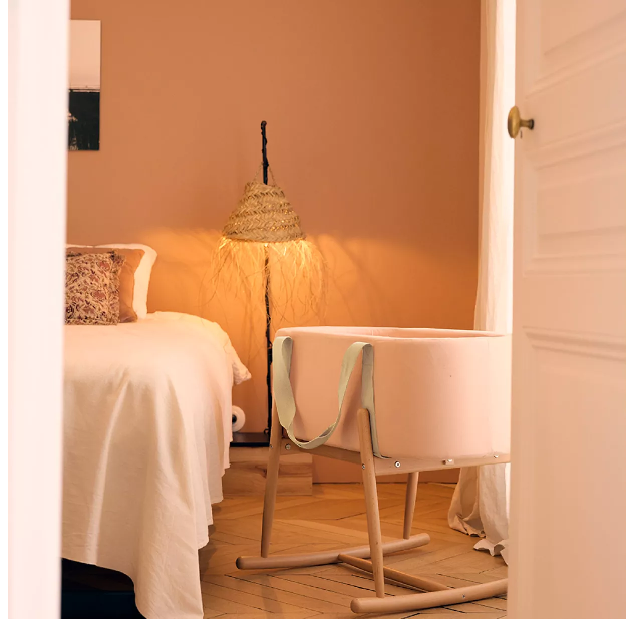 Charlie Crane Couffin Kuko Et Son Support à Bascule - Nude – Image 2