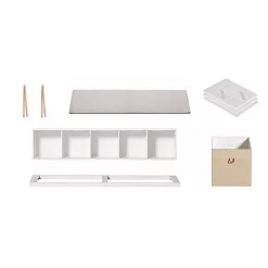 Oliver Furniture Banquette Wood - Blanc