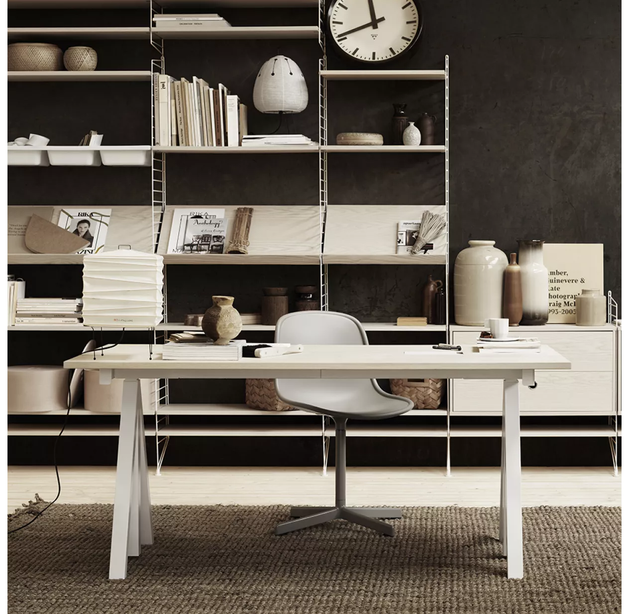 String Furniture Etagère Pour Magazines - Frêne – Image 4