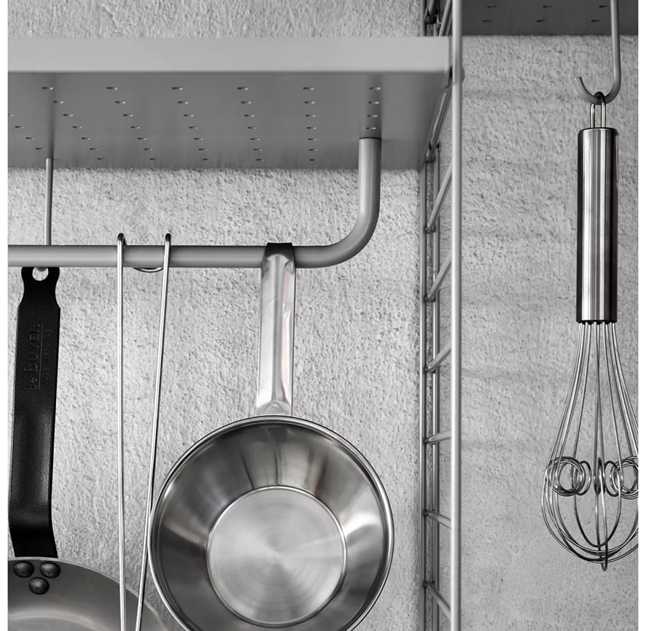 String Furniture Etagère En Métal Petits Rebords - Gris – Image 2