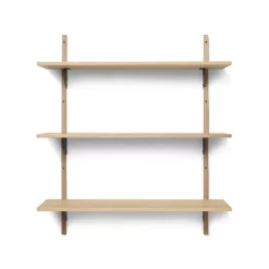 Ferm LIVING Etagère Sector Triple T/W - Chêne/Noir