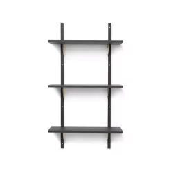 Ferm LIVING Etagère Sector Triple T/N - Noir/Laiton