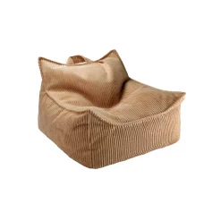 Wigiwama Fauteuil Pouf Ottoman En Velours Côtelé - Toffee