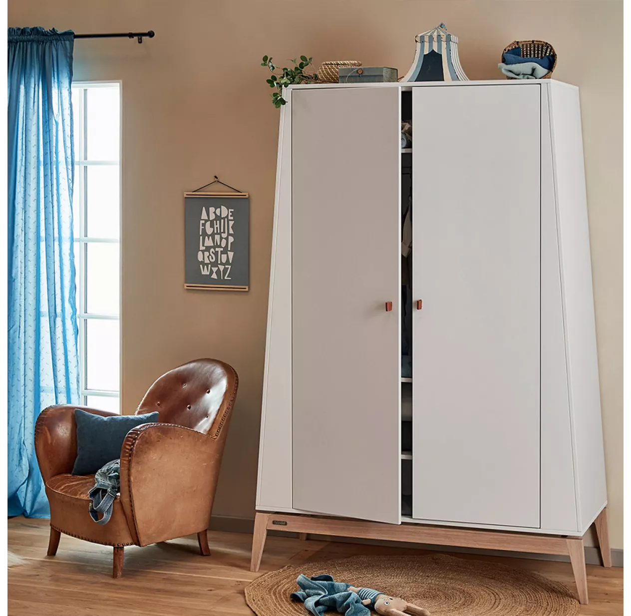 Leander Grande Armoire Luna - Blanc – Image 2