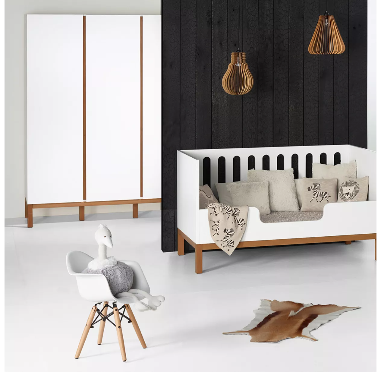 Quax Lit Bébé Canapé Indigo 70 X 140 - Blanc – Image 5