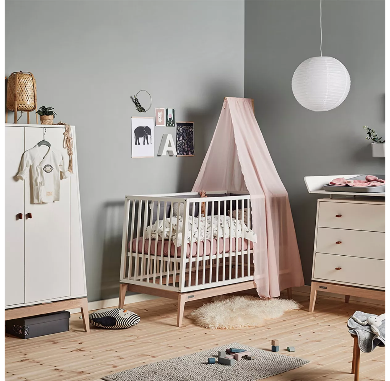 Leander Lit Bébé Luna 60 X 120 Cm - Gris – Image 5