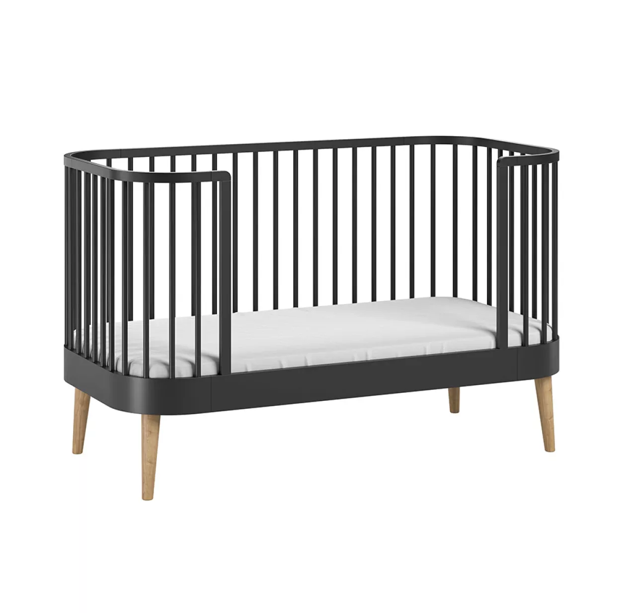 VOX Lit Bébé évolutif Paris - Noir – Image 3