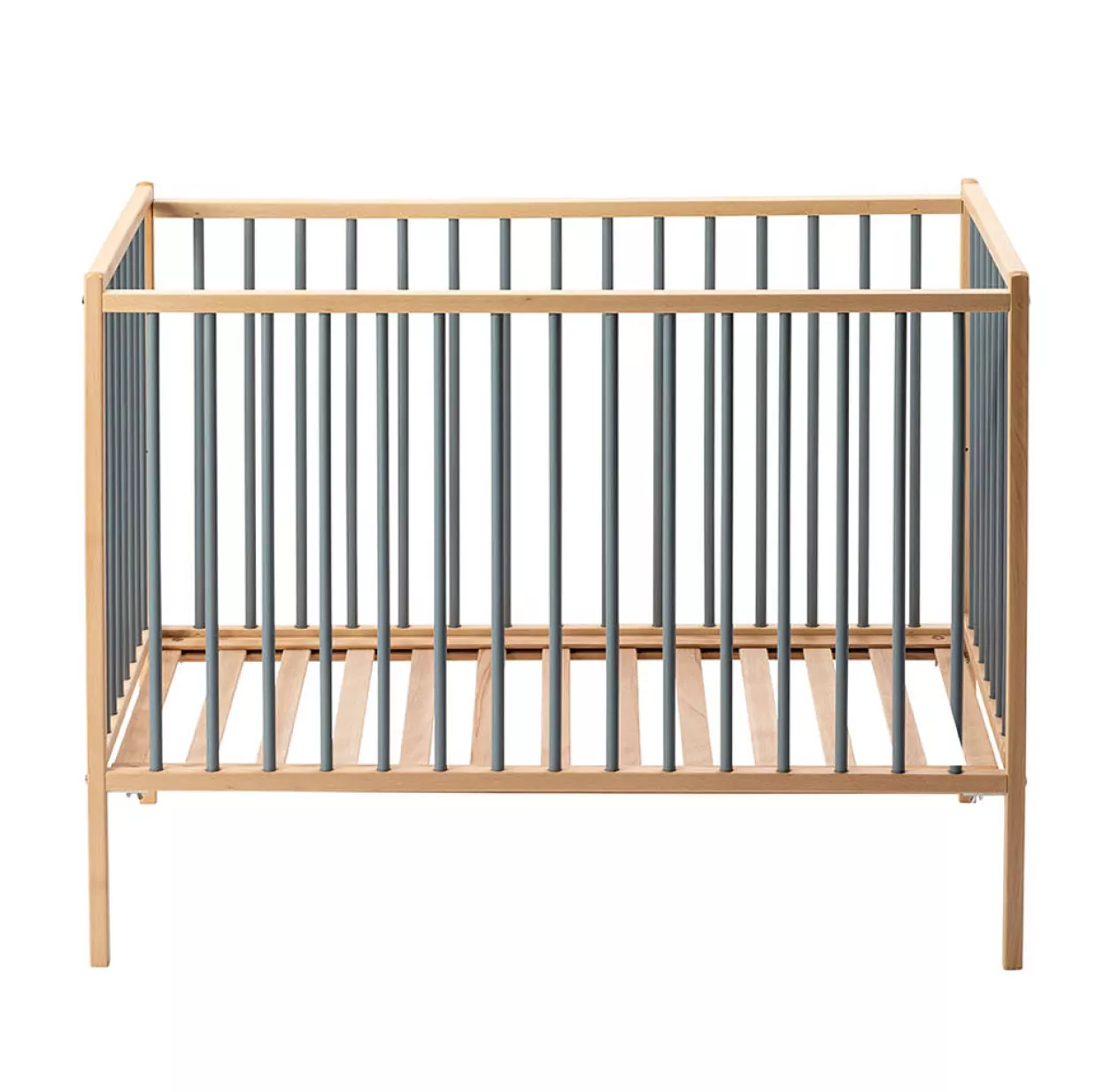 Combelle Lit Bébé Rémi - Bleu Gris – Image 4