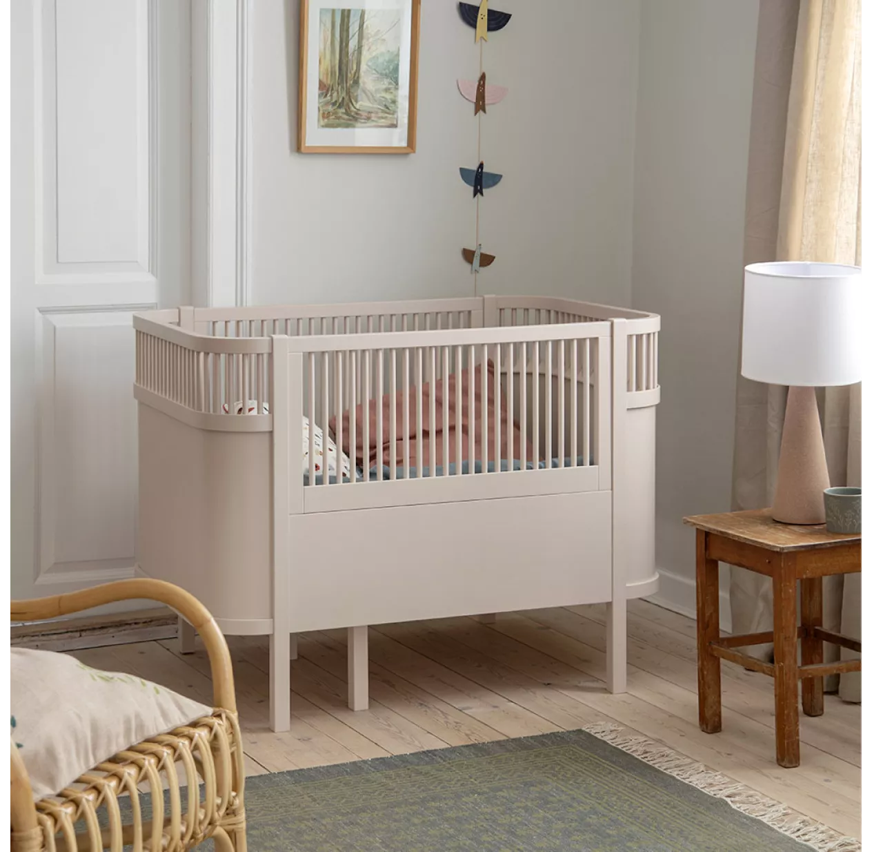 Sebra Lit Bébé évolutif - Beige Rosé – Image 2