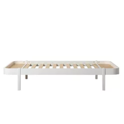 Oliver Furniture Lit Ado Wood Lounger 120x200 - Blanc