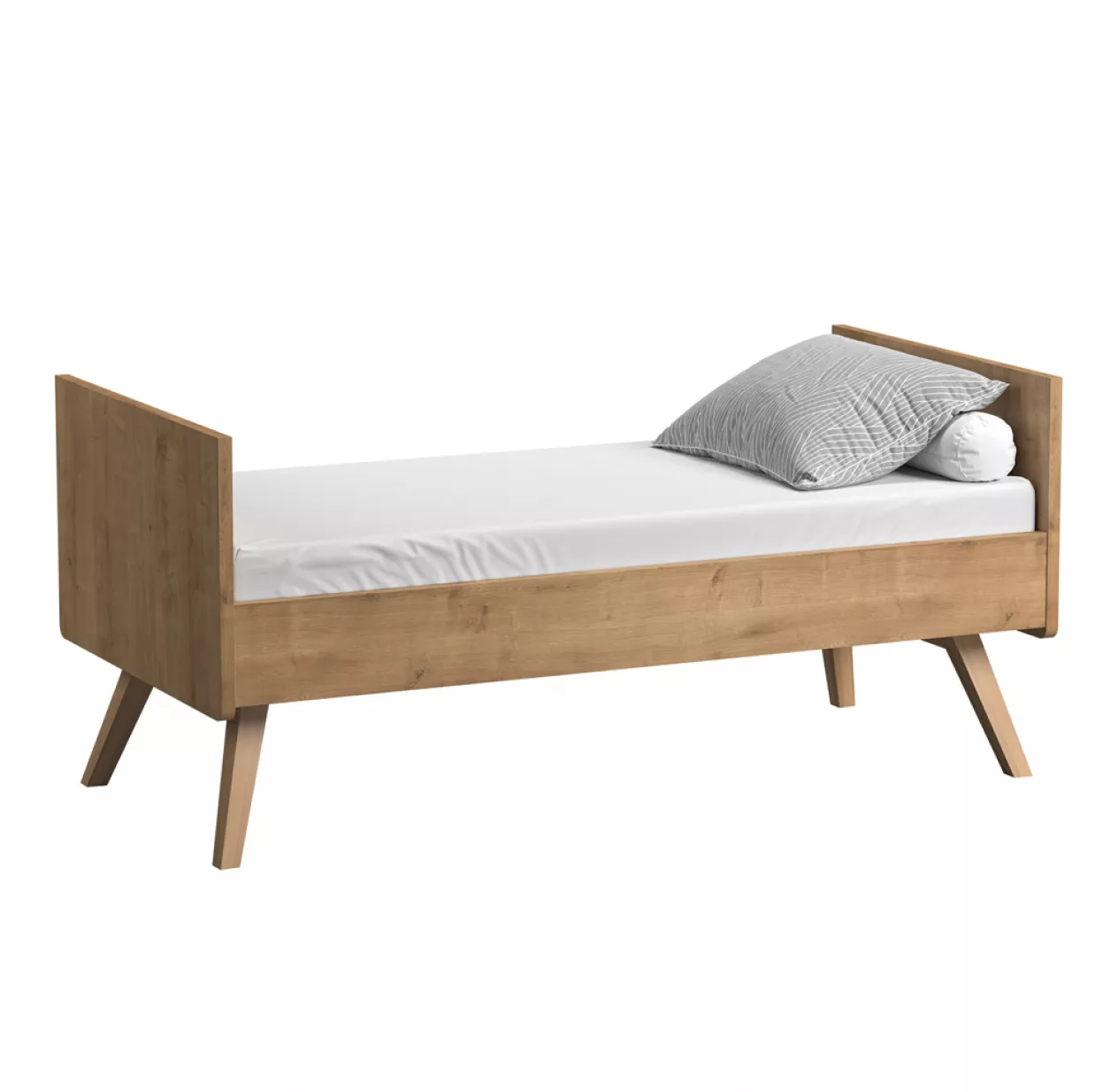 VOX Lit Bébé évolutif 70 X 140 Vintage - Chêne – Image 2