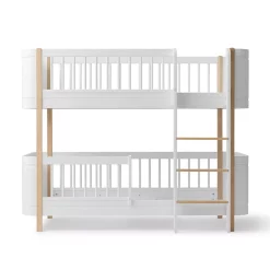 Oliver Furniture Lit Superposé Junior Wood Mini+ - Blanc/Chêne