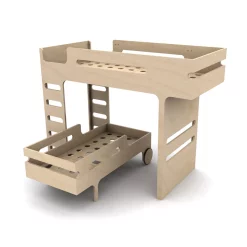 Rafa Kids Lit Superposé F+ R Bed - Naturel
