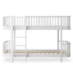 Oliver Furniture Lit Superposé Wood Original Bas - Blanc