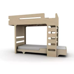 Rafa Kids Lit Superposé F+ A Bed Et Son Matelas - Naturel