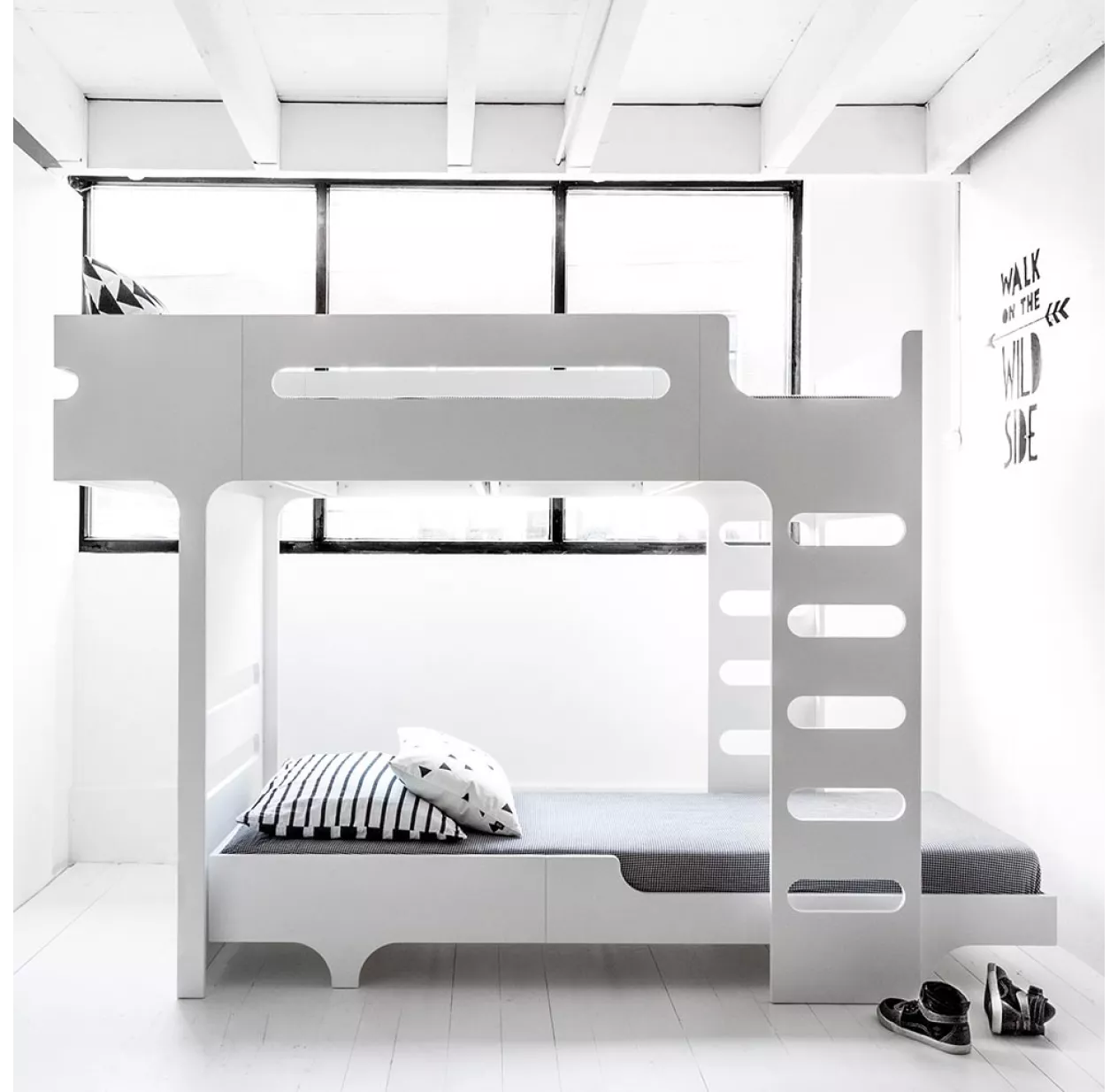 Rafa Kids Lit Superposé F+ A Bed Et Son Matelas - Blanc – Image 5