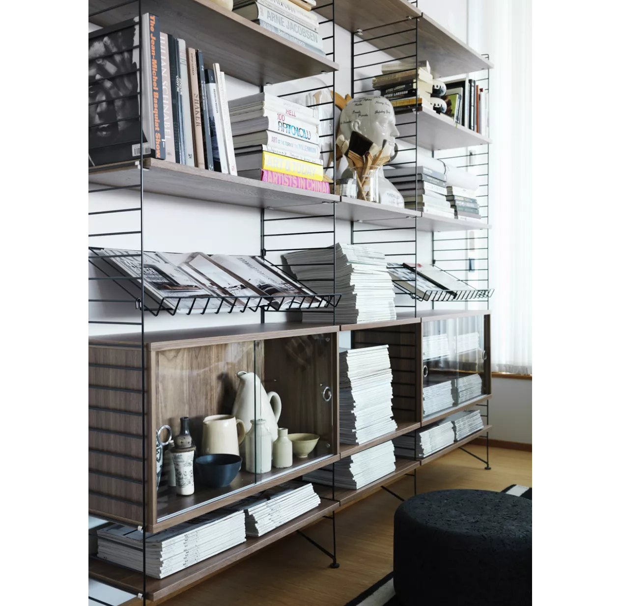 String Furniture Porte Magazines - Blanc – Image 2