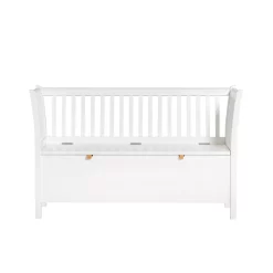 Oliver Furniture Ensemble Flèche De Lit Chêne + Ciel De Lit Blanc Pour Lit Bébé évolutif Mini+