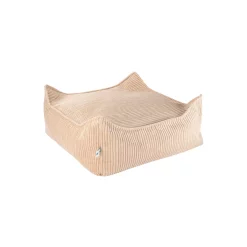 Wigiwama Pouf Carré Ottoman En Velours Côtelé - Beige