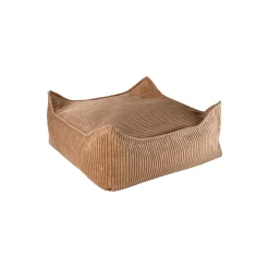Wigiwama Pouf Carré Ottoman En Velours Côtelé - Toffee