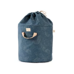 Nobodinoz Sac De Rangement Bamboo S Bubble Elements - Bleu Marine