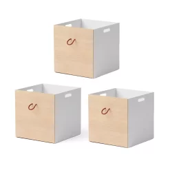 Oliver Furniture Set De 3 Caissons - Chêne/Blanc