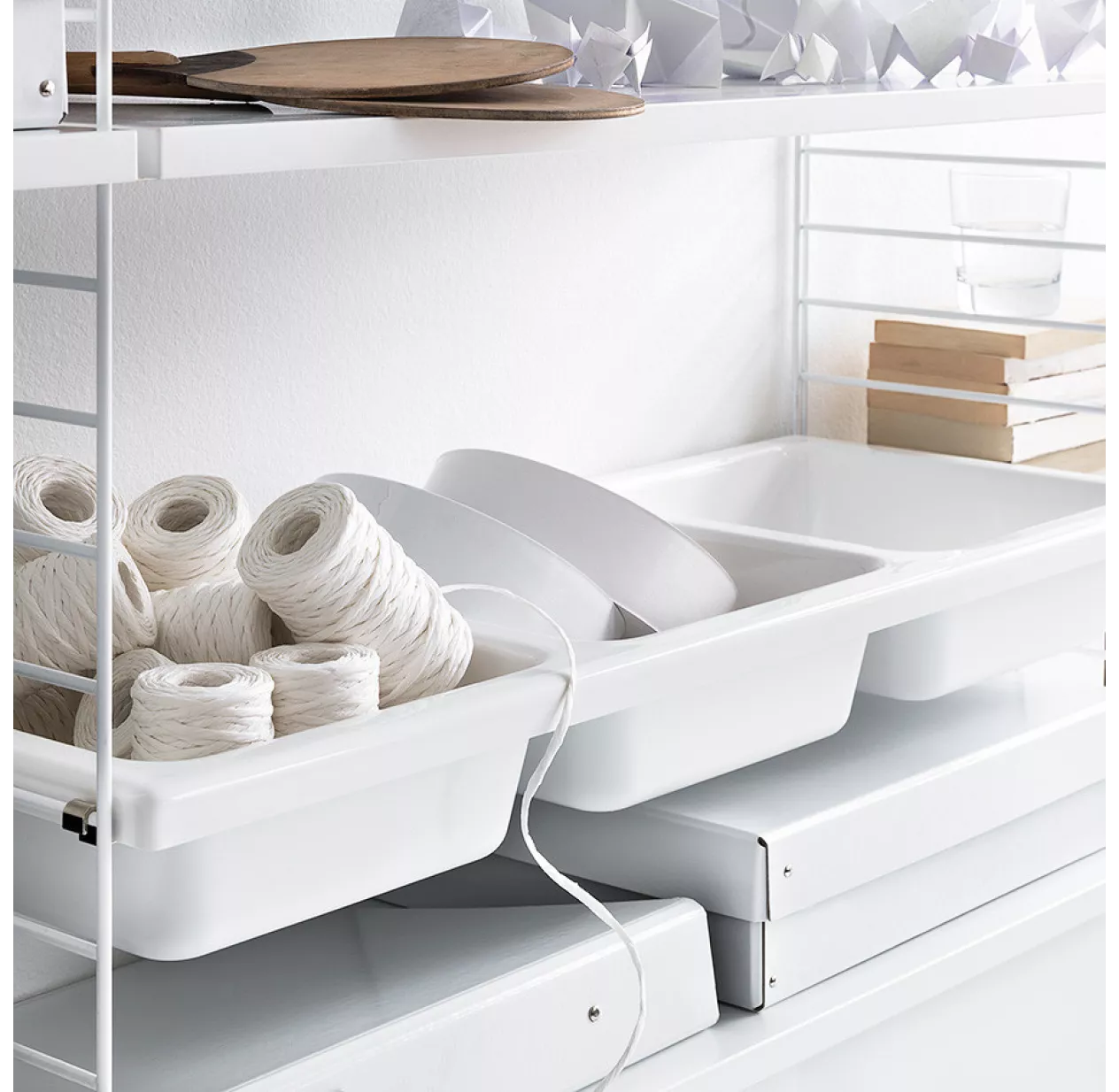 String Furniture Etagère Bowl 78 X 30 Cm - Blanc – Image 4