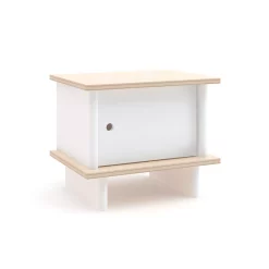 Oeuf NYC Table De Chevet ML - Blanc/Bouleau