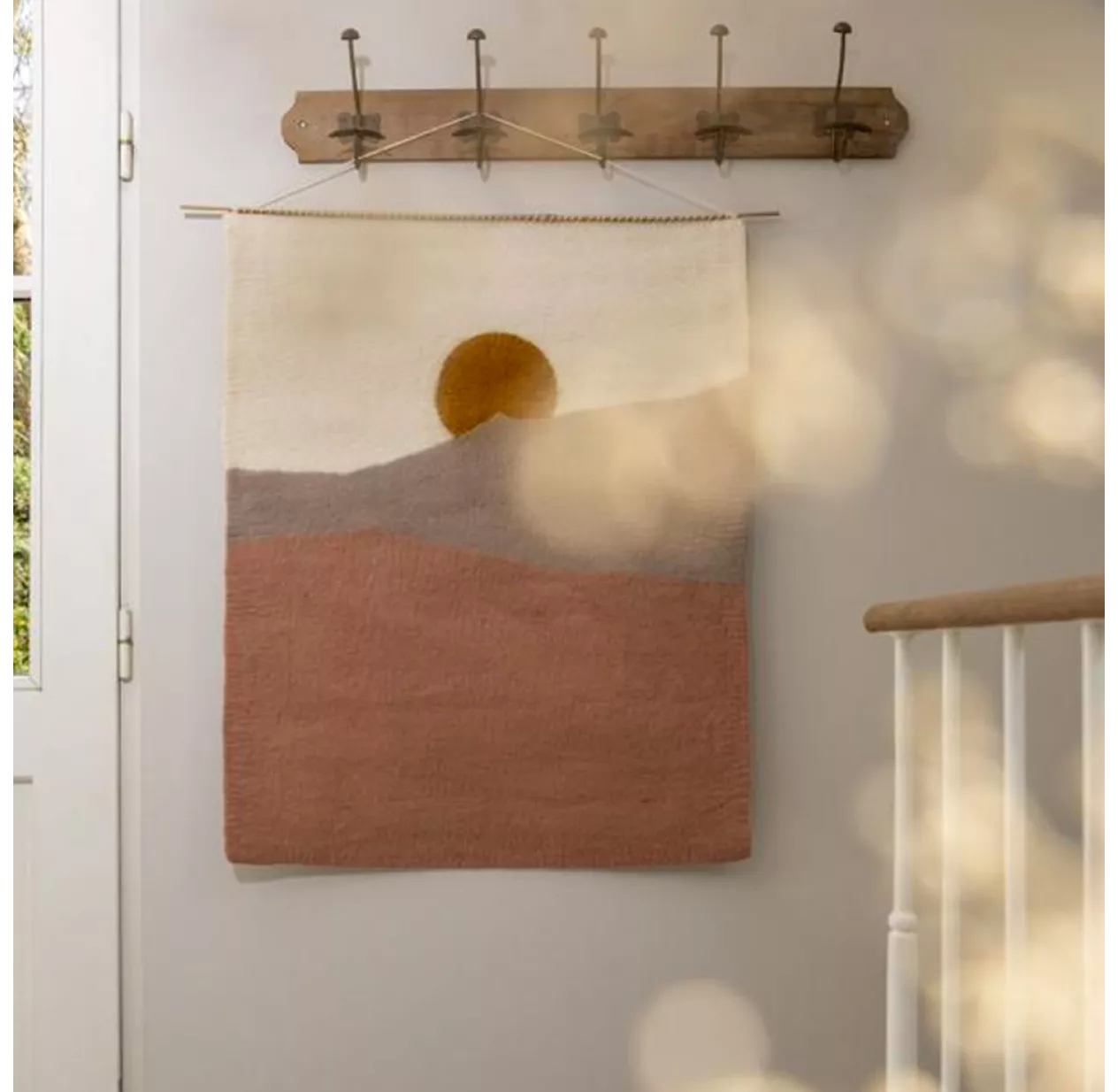 Muskhane Tenture Murale Landscape Morning - Rose Quartz – Image 2