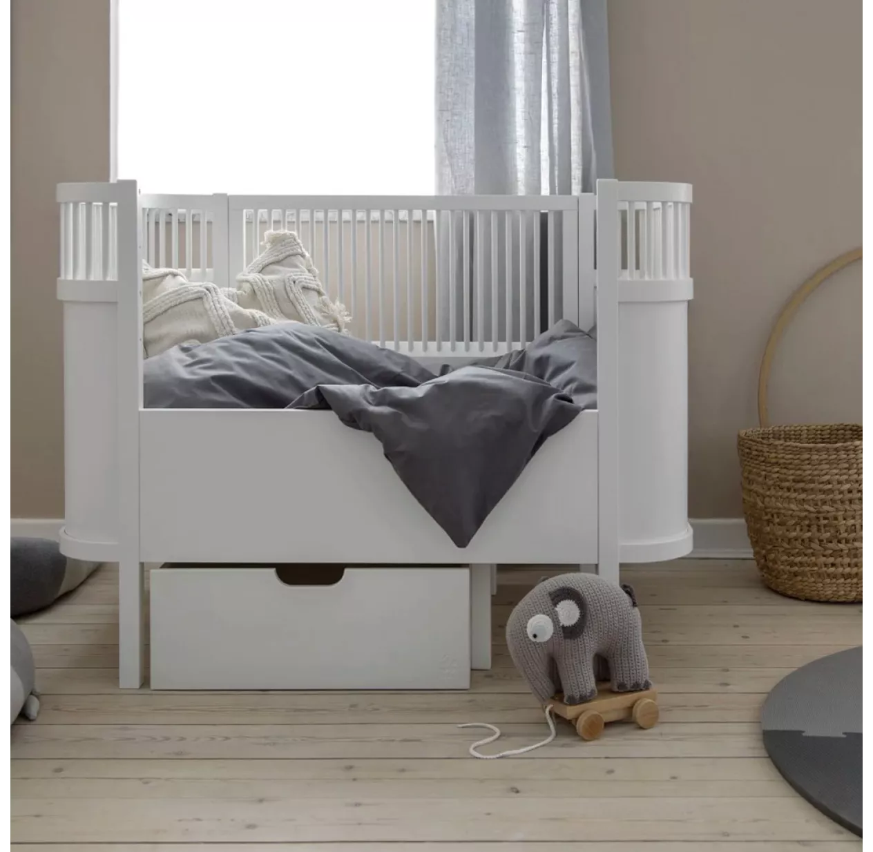 Sebra Tiroir Pour Lit Bébé évolutif - Gris – Image 3